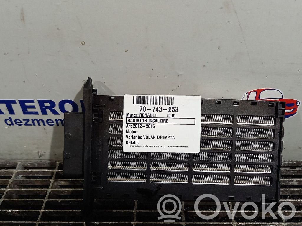 Renault Clio IV Scambiatore elettrico riscaldamento abitacolo 
