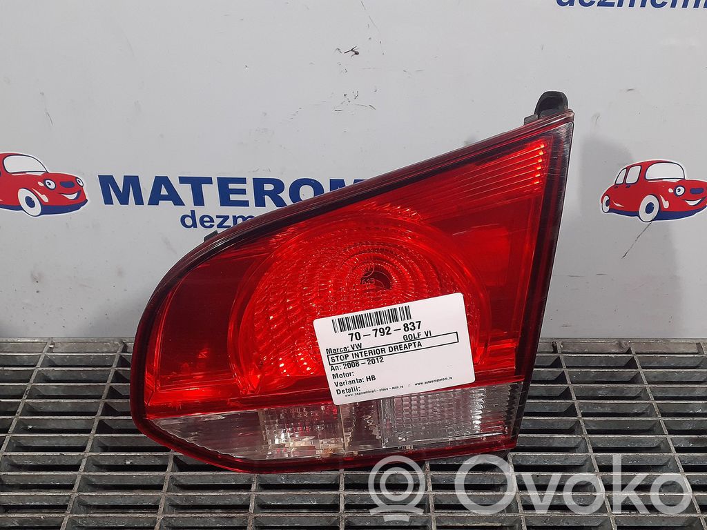 Volkswagen Golf VI Lampy tylnej klapy bagażnika 