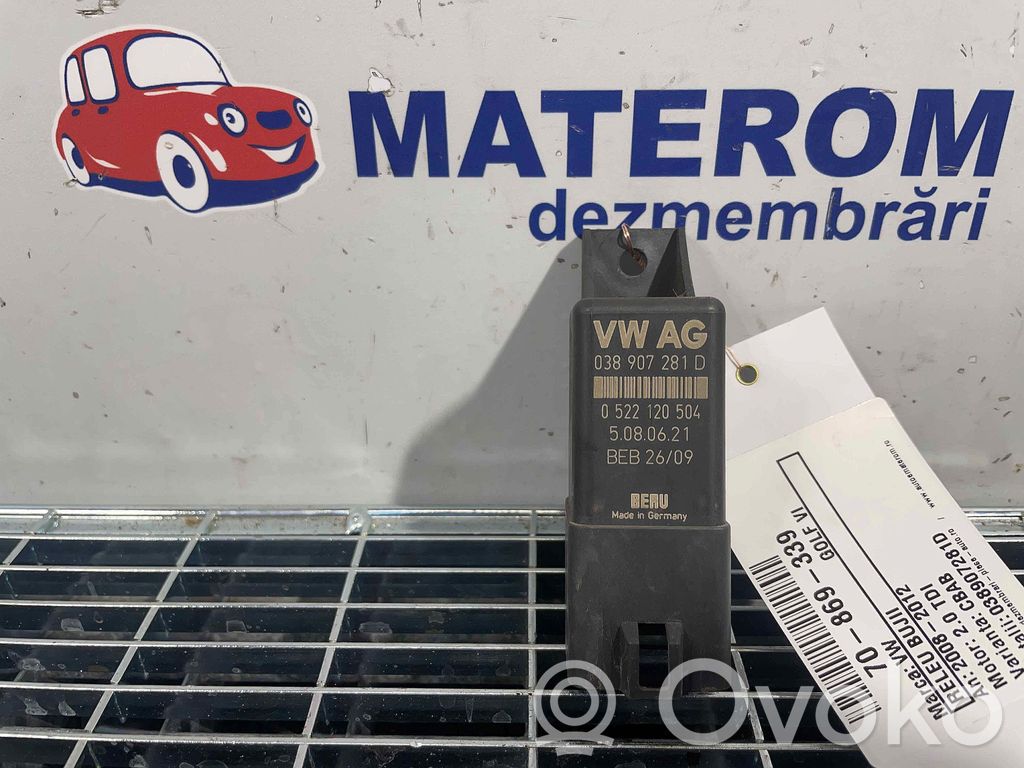 Volkswagen Golf VI Przekaźnik / Modul układu ogrzewania wstępnego
