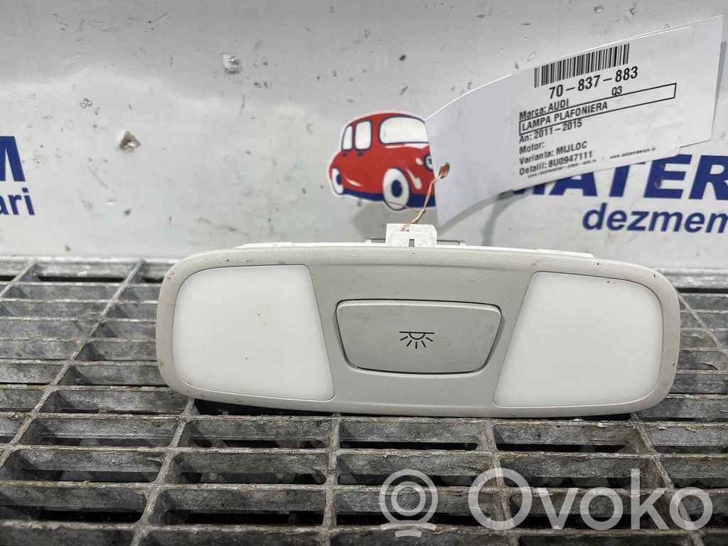 Audi Q3 8U Garniture de console d'éclairage de ciel de toit 