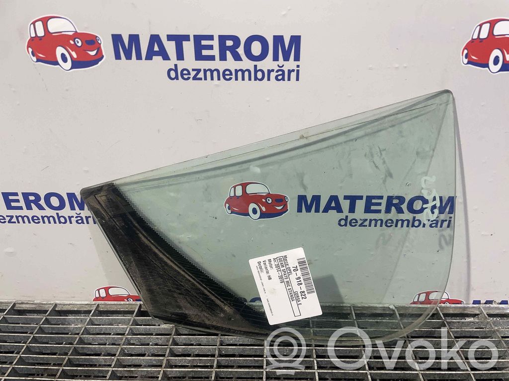 Opel Corsa E Rear door window glass 