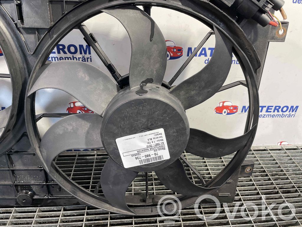 Volkswagen Touran I Ventilatore di raffreddamento elettrico del radiatore