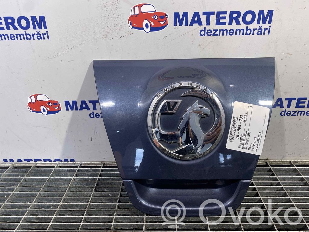 Opel Astra J Poignée extérieure de hayon arrière