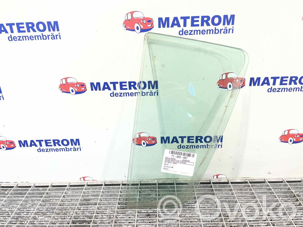 Dacia Sandero II Rear door window glass 
