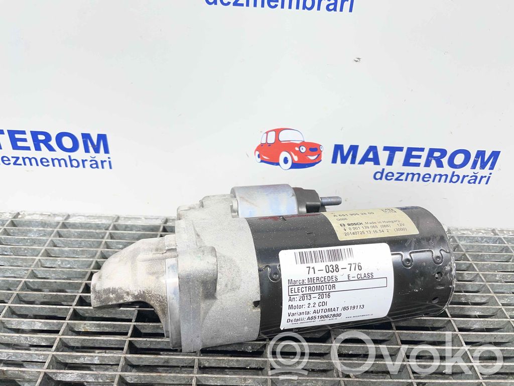 Motor de arranque   A6519062800