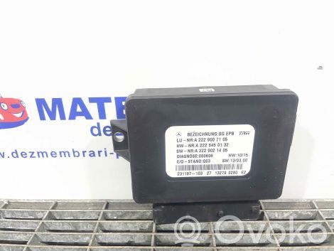 Mercedes-Benz S W222 Module de commande de frein à main 