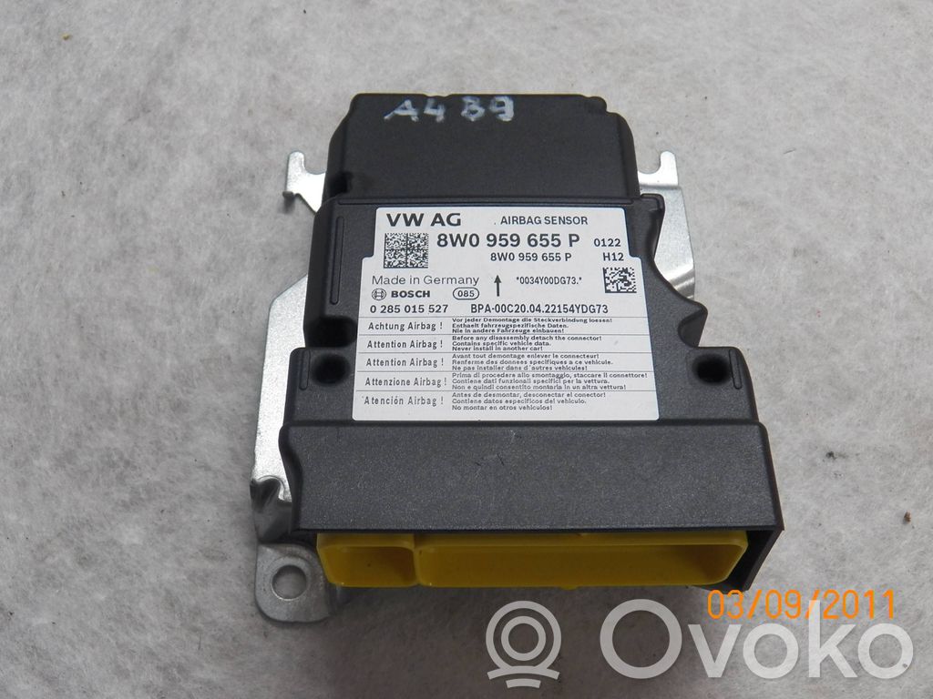 Audi A4 S4 B9 8W Airbag control unit/module 