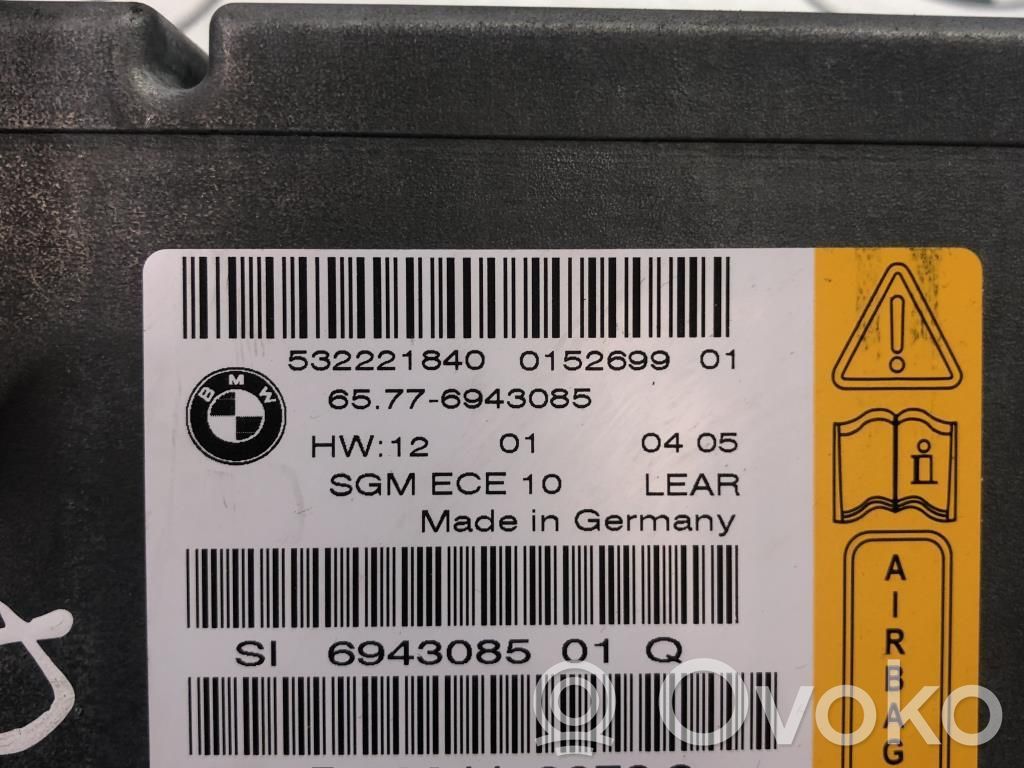 BMW 5 E60 E61 Oro pagalvių valdymo blokas 