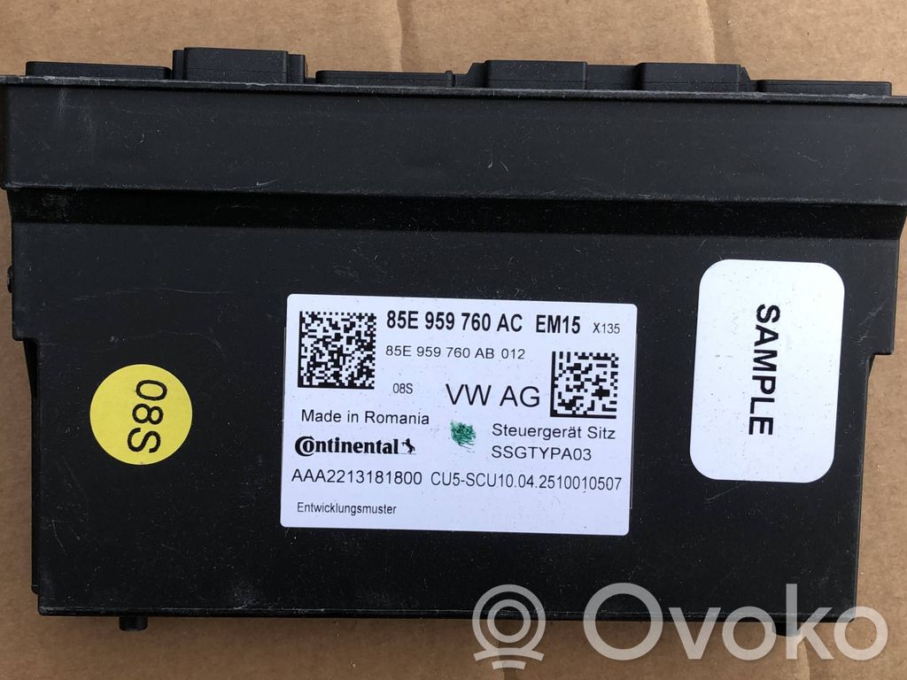 Seat control module   85E959760AC