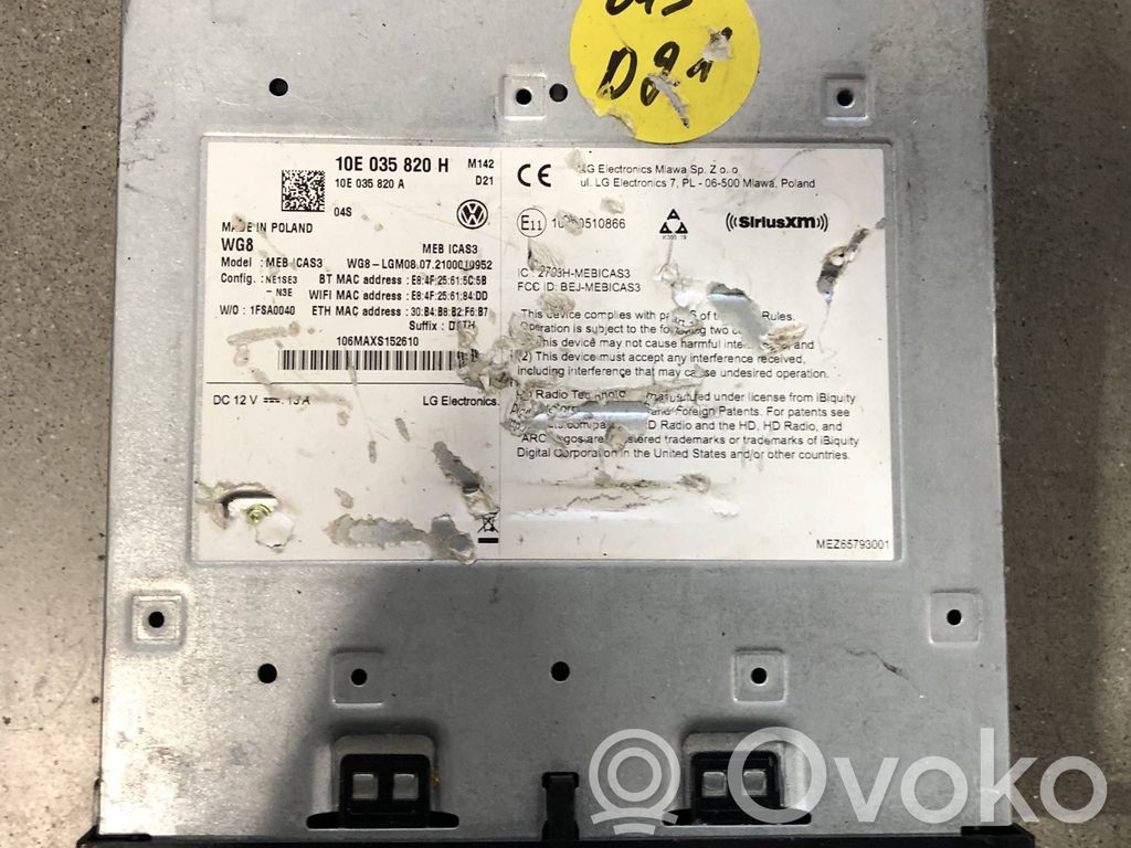 Volkswagen ID.3 Autres unités de commande / modules 