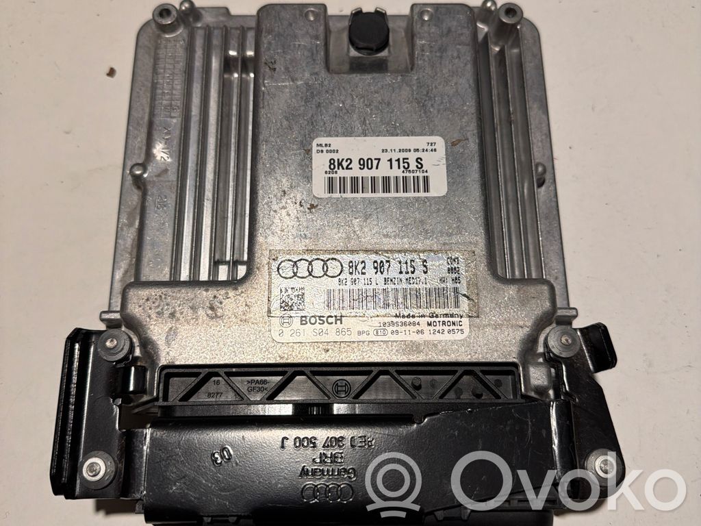 Engine control unit/module   8K2907115S,8K2907115L,0261S04865