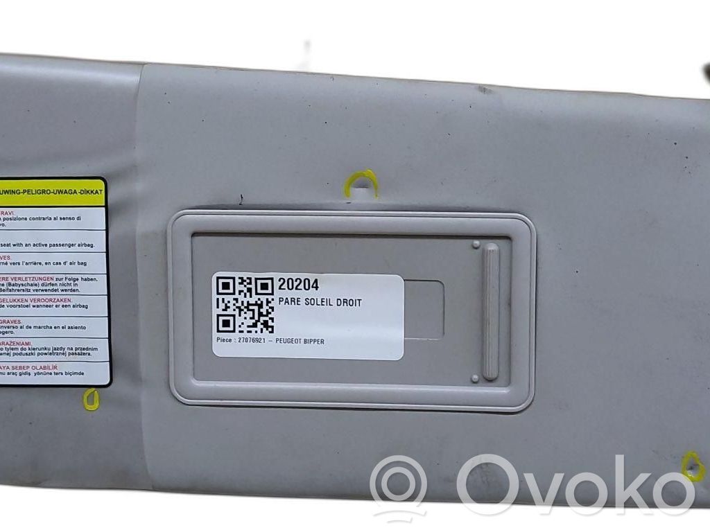 Peugeot Bipper Sun visor 