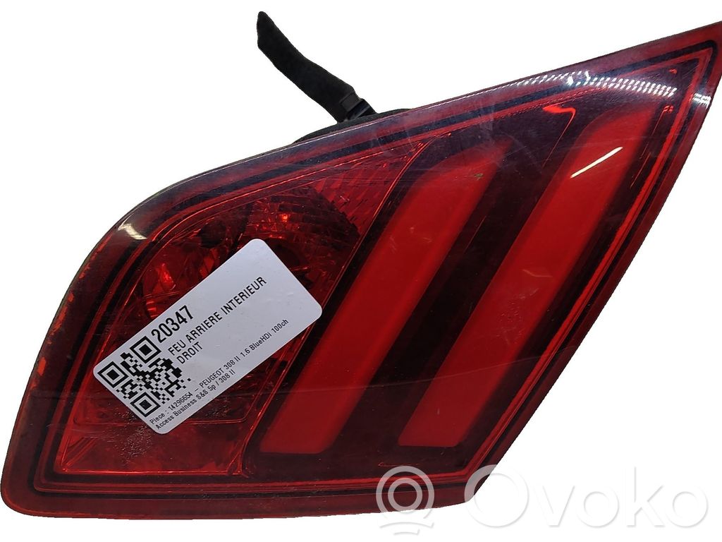 Peugeot 308 Lampă spate în capacul portbagajului 