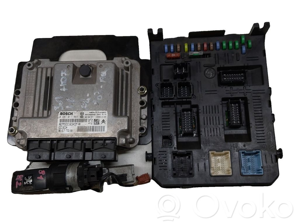 Peugeot 307 Engine ECU kit and lock set 