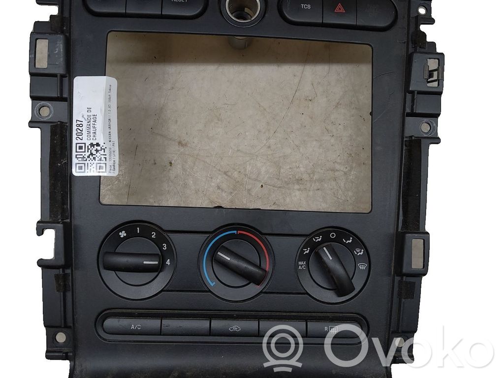 Nissan Qashqai Gaisa kondicioniera / klimata kontroles / salona apsildes vadības bloks (salonā) 