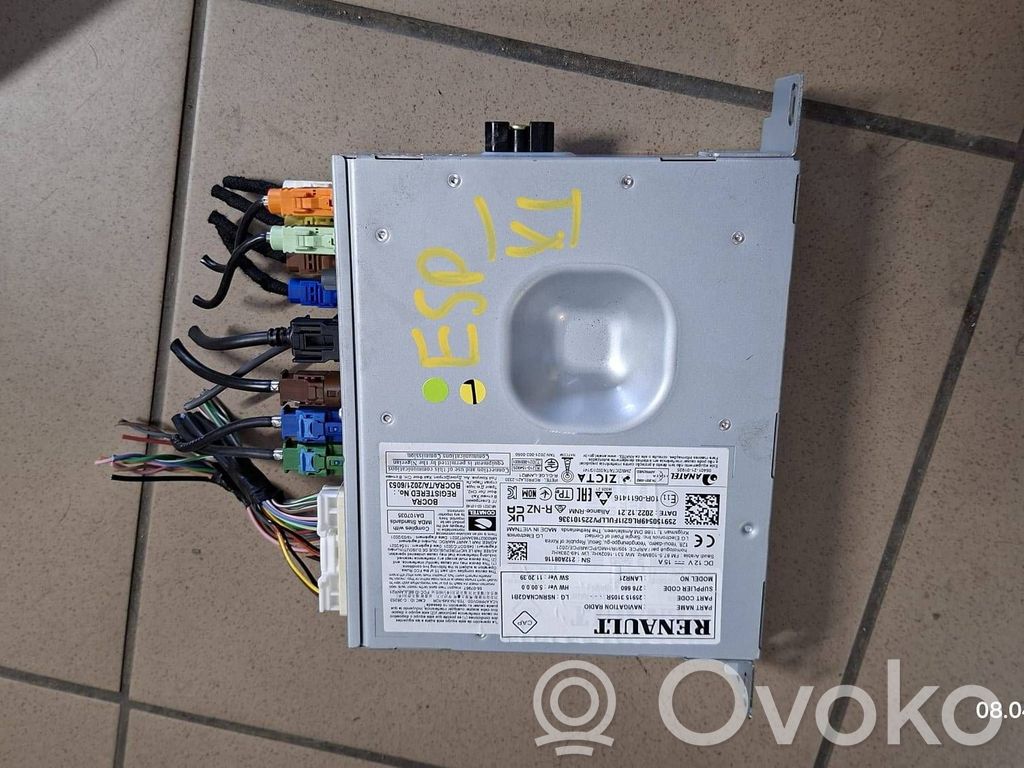 Renault Espace VI Navigation unit CD/DVD player 
