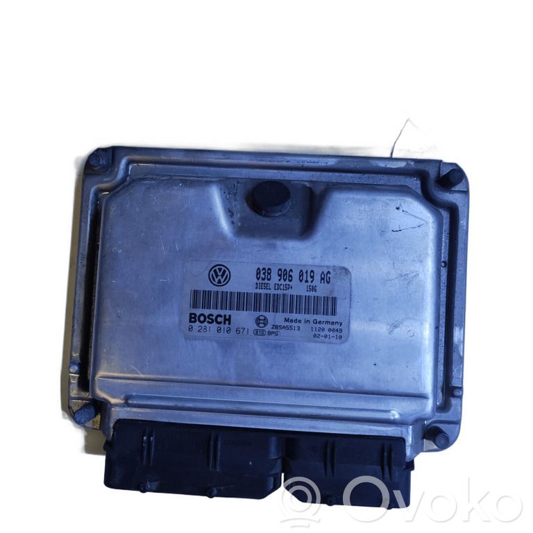 Engine control unit/module   038906019AG,0281010671