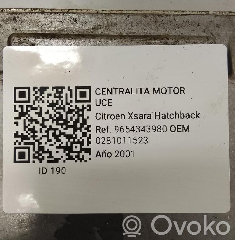 Citroen Xsara Engine control unit/module 