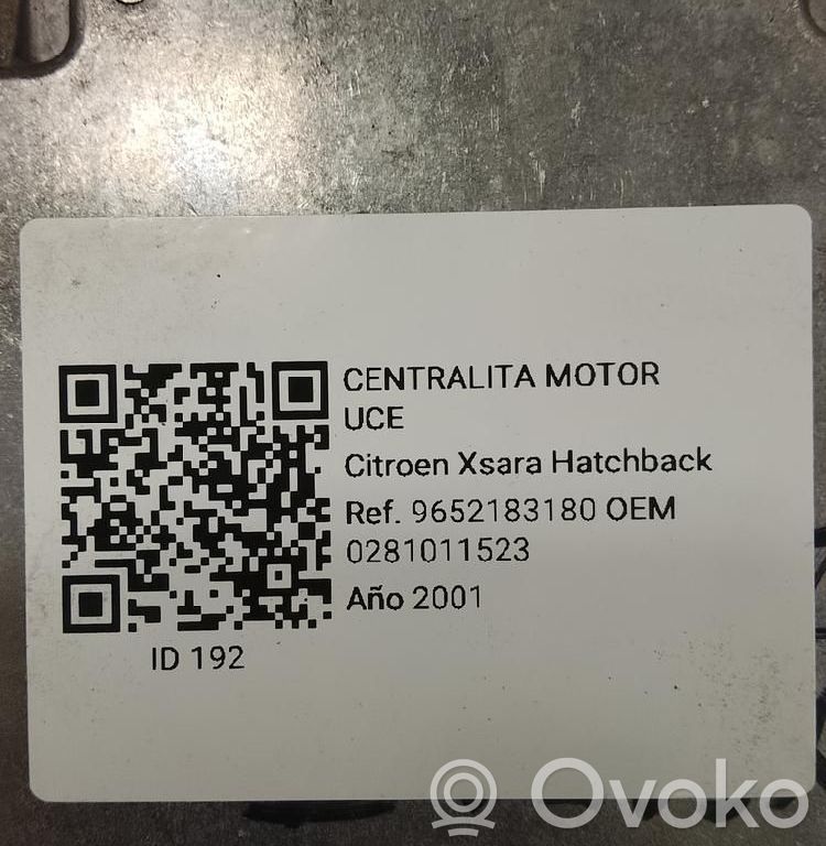 Citroen Xsara Engine control unit/module 