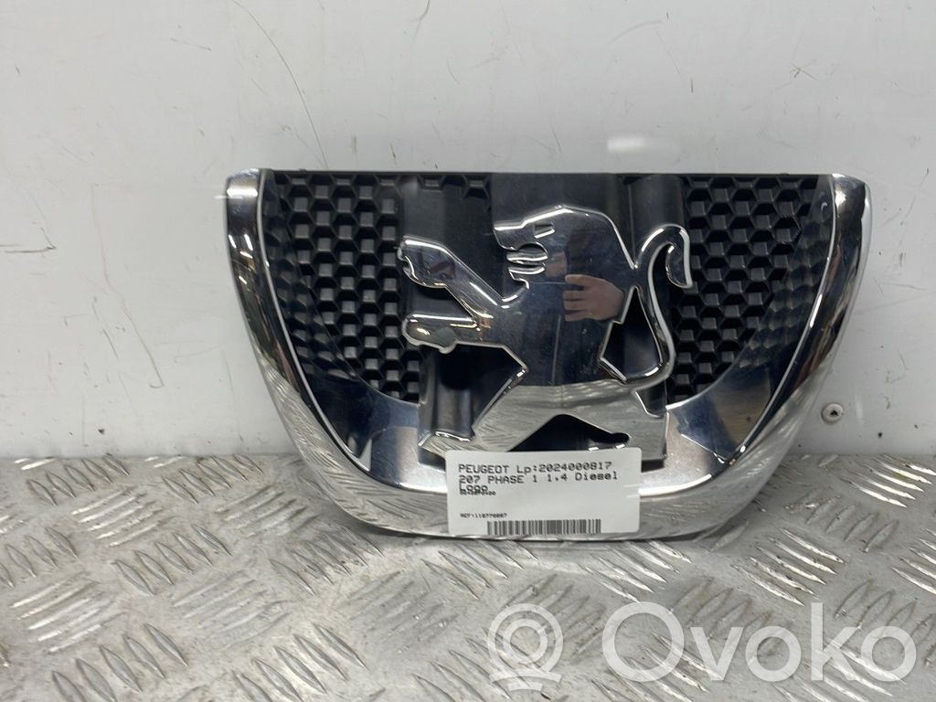 Peugeot 207 Siglă fabricant/litere model 
