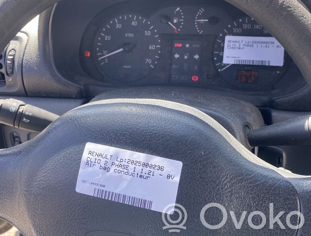 Renault Clio II Centralina/modulo airbag 