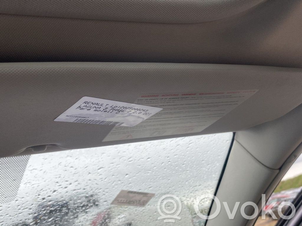 Renault Laguna III Sun visor 