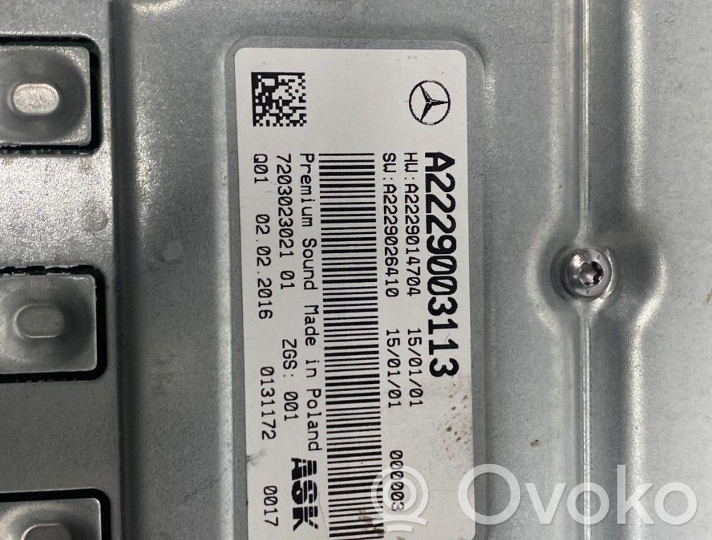 Mercedes-Benz C W205 Wzmacniacz audio 
