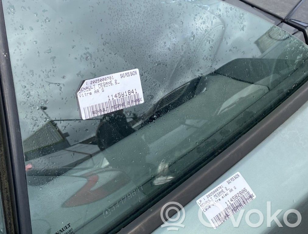 Renault Megane II Szyba drzwi tylnych 
