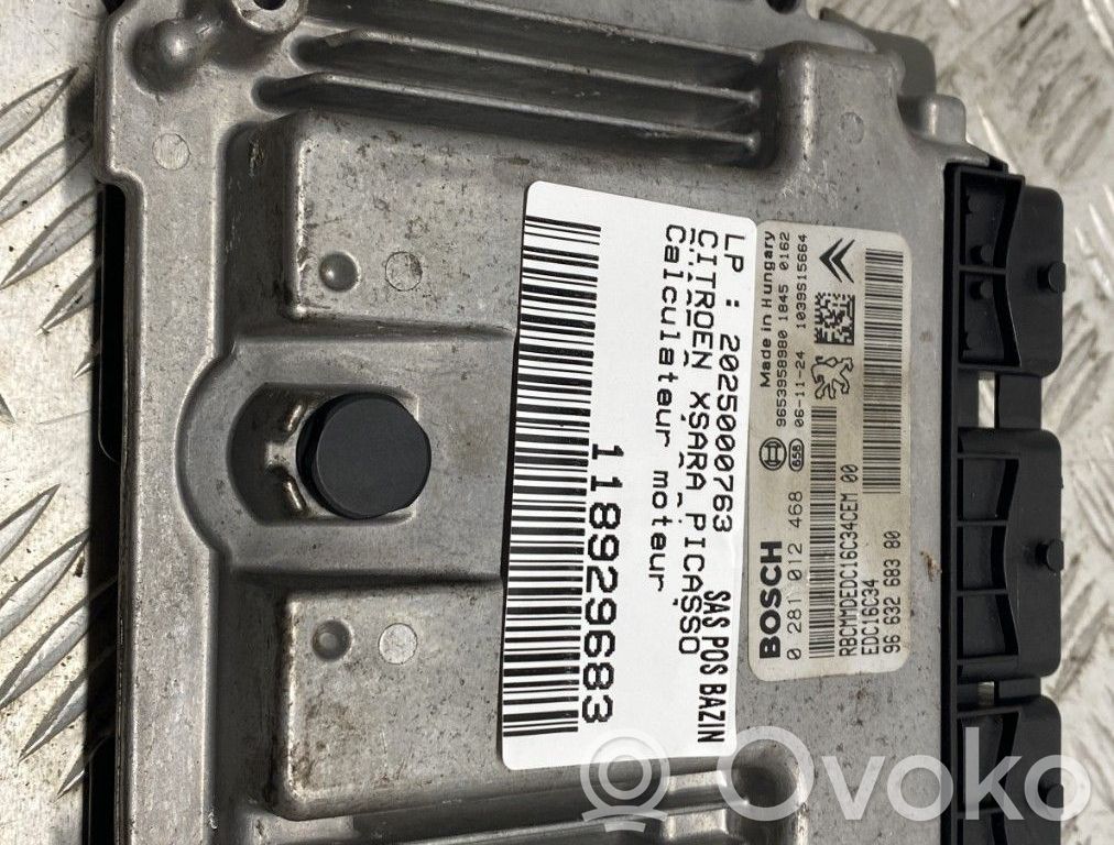 Citroen Xsara Picasso Unidad de control/módulo del motor 