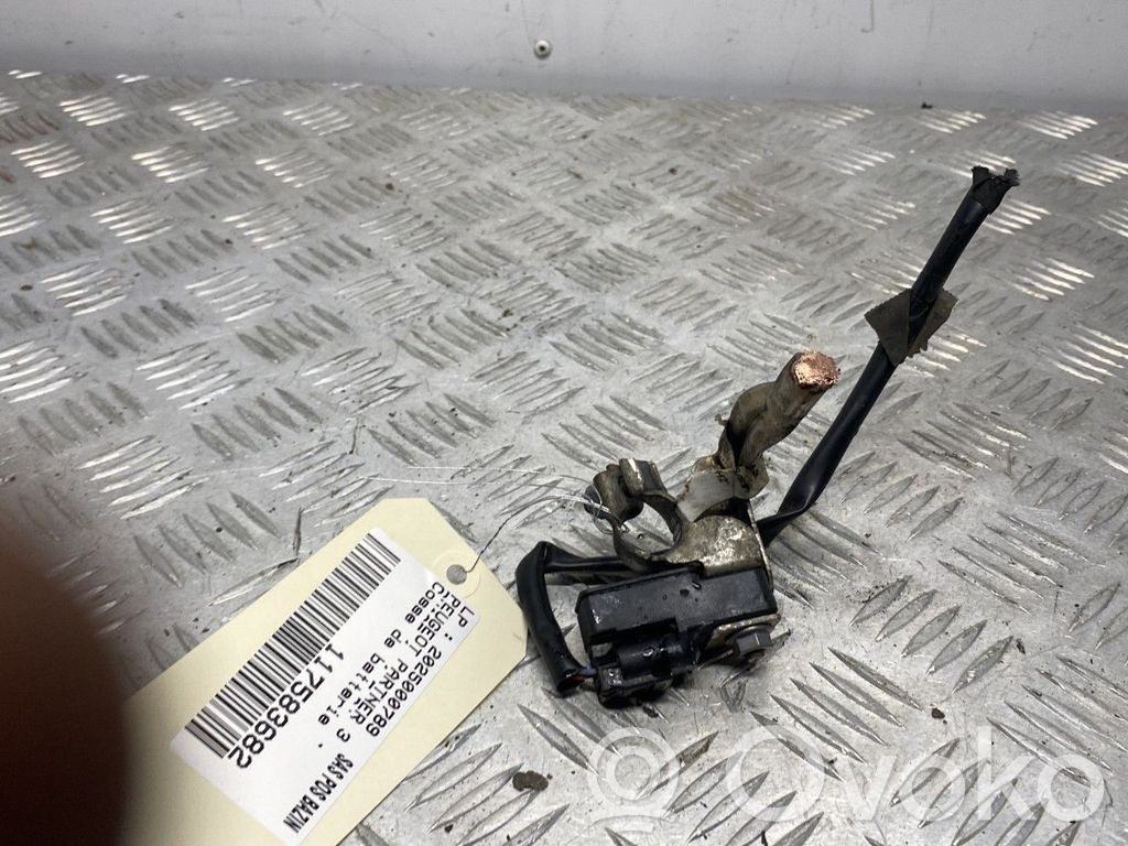Peugeot Partner III Negative earth cable (battery) 