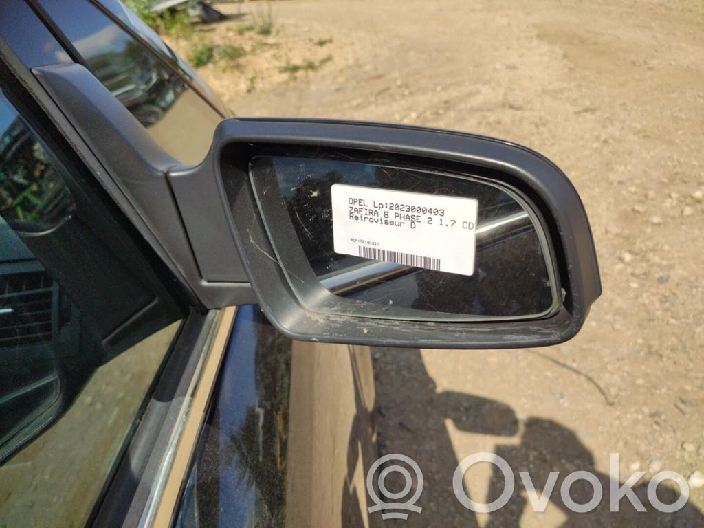 Opel Zafira B Espejo lateral manual 
