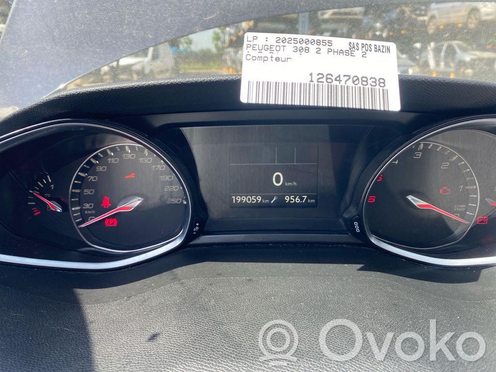 Peugeot 308 Tachimetro (quadro strumenti)