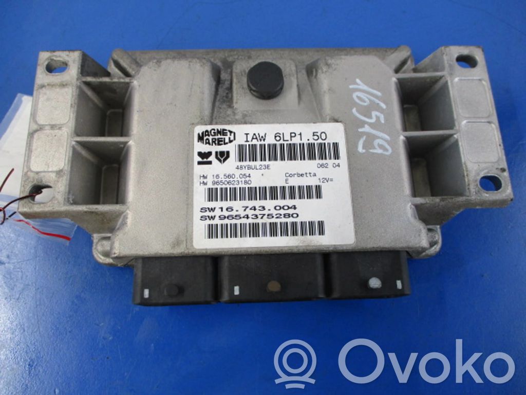 Engine control unit/module ECU   9654375280,9654375280