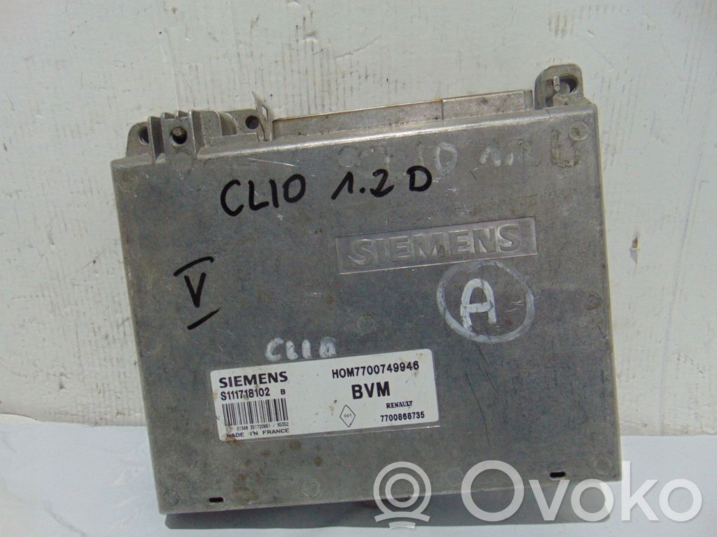 Renault Clio I Engine control unit/module 