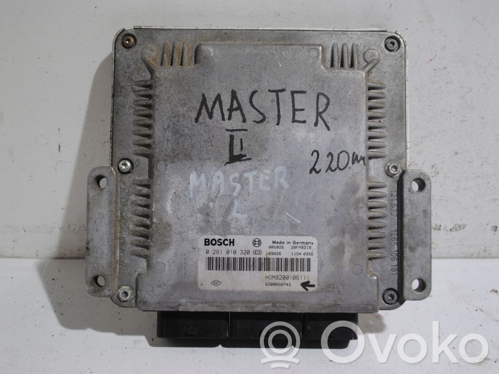 Opel Movano A Unitate/modul de control motor 