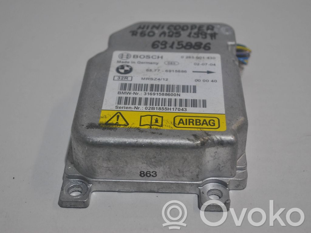 Mini One - Cooper R50 - 53 Unidad de control/módulo del Airbag 