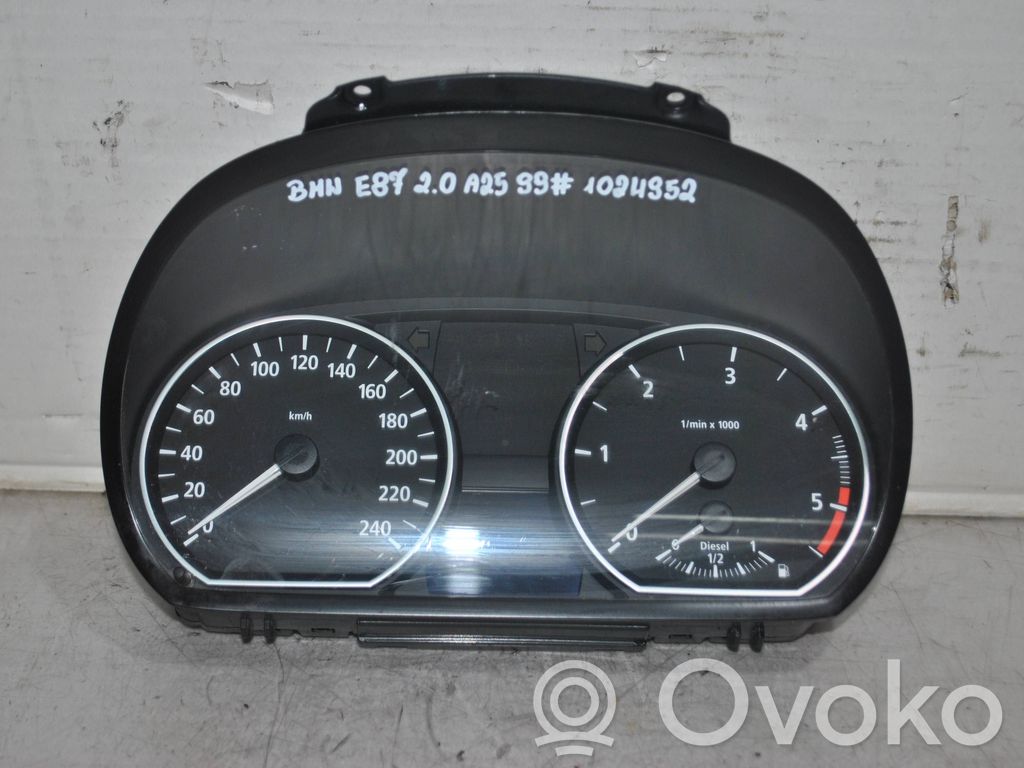 BMW 1 E81 E87 Speedometer (instrument cluster) 
