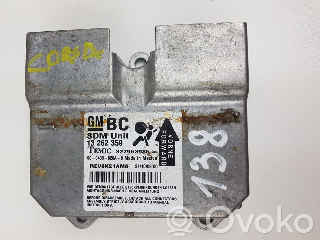 Airbag control unit/module   327963935