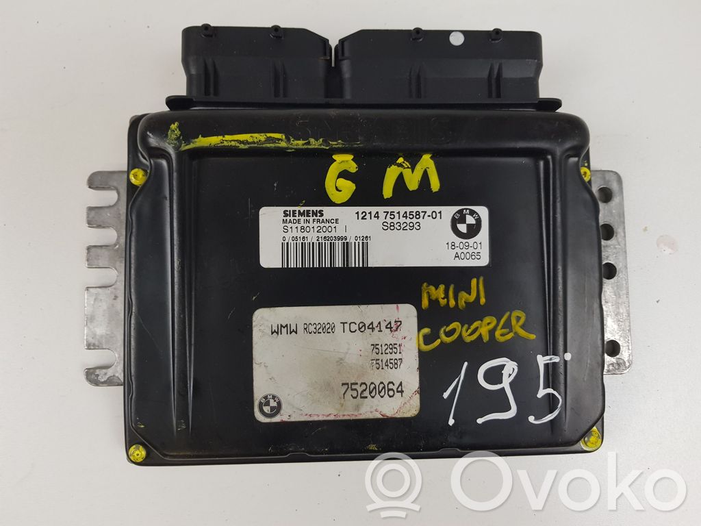 Mini One - Cooper Coupe R56 Engine control unit/module 