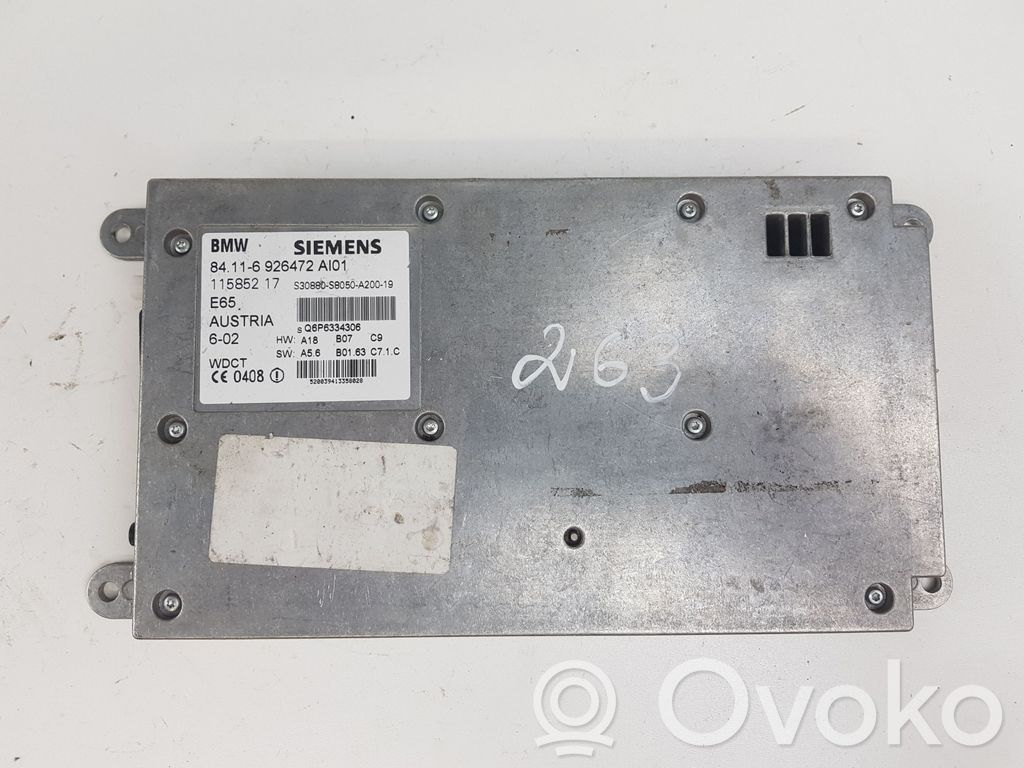 BMW 7 E65 E66 Telefono valdymo blokas 