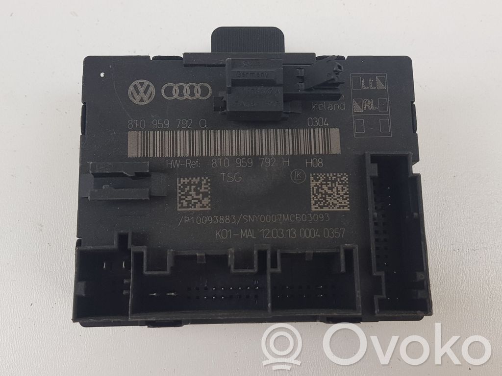 Oven ohjainlaite/moduuli   8T0959792Q,8T0959792H