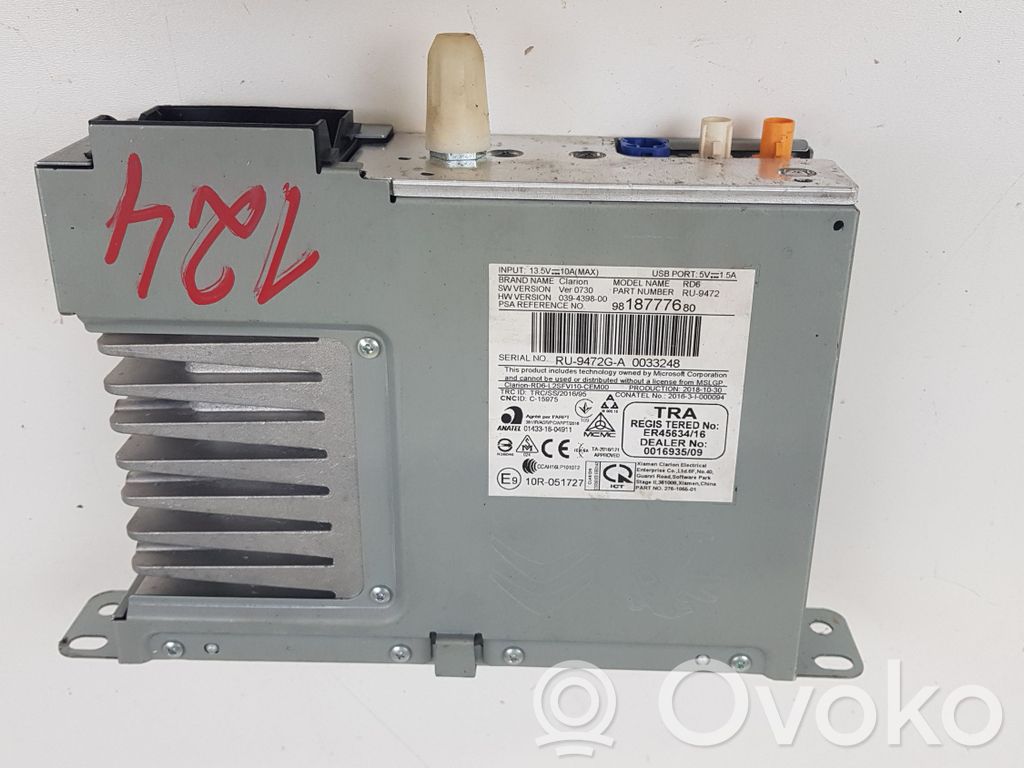 Radio / CD-Player / DVD-Player / Navigation   9818777680,10R051727