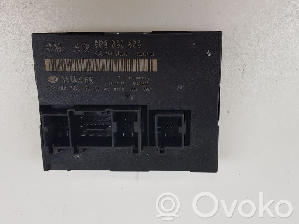 Audi A3 S3 A3 Sportback 8P Module confort 
