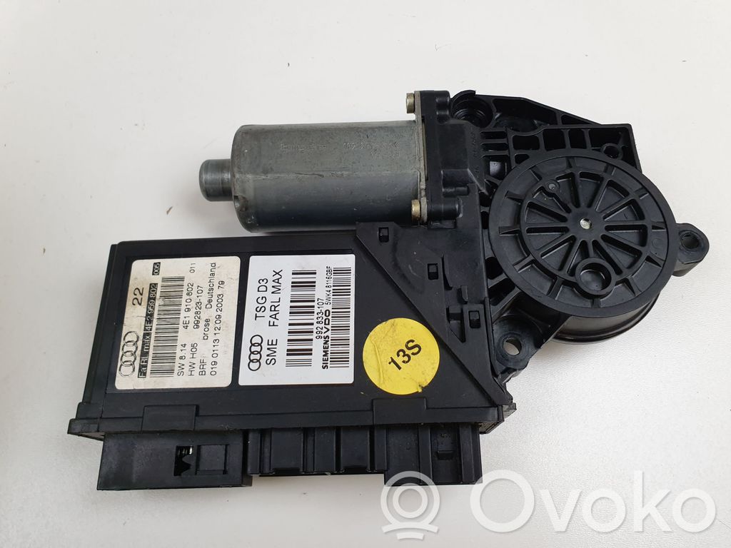 Audi A8 S8 D3 4E Front door window regulator motor 