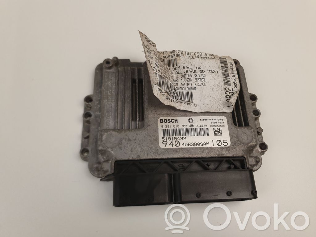 Alfa Romeo Giulietta Engine control unit/module 