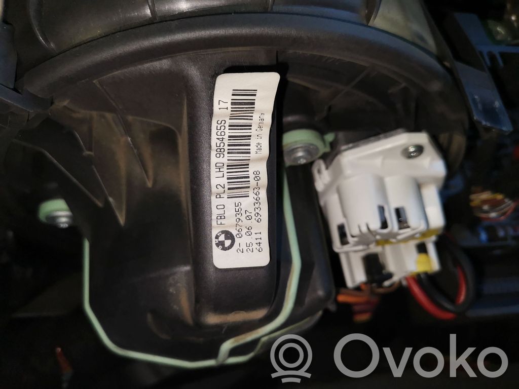 BMW 1 E82 E88 Soplador/ventilador calefacción