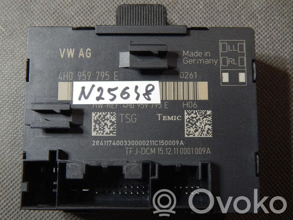 Audi A8 S8 D4 4H Door control unit/module 