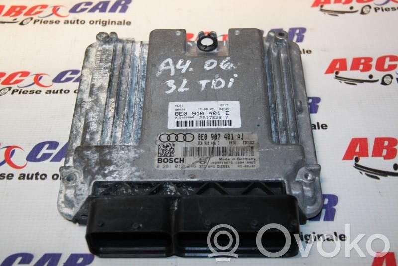 Unidad de control/módulo ECU del motor   8E0910401E