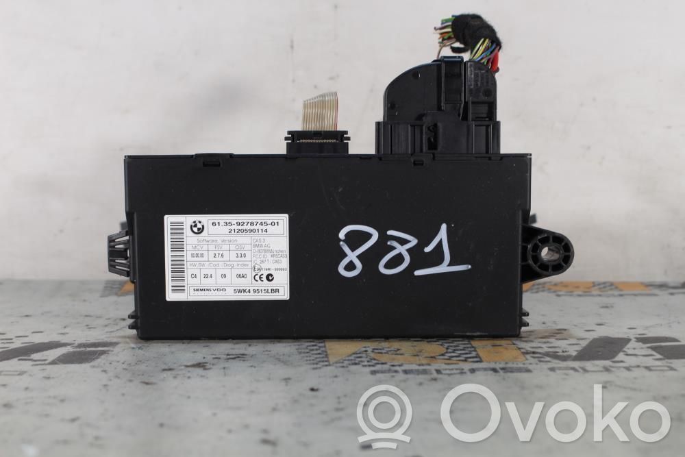 Citu veidu vadības bloki / moduļi   61359278745,5WK49515LBR,9278745,SERIE1E81,SERIE3E90,X1E84