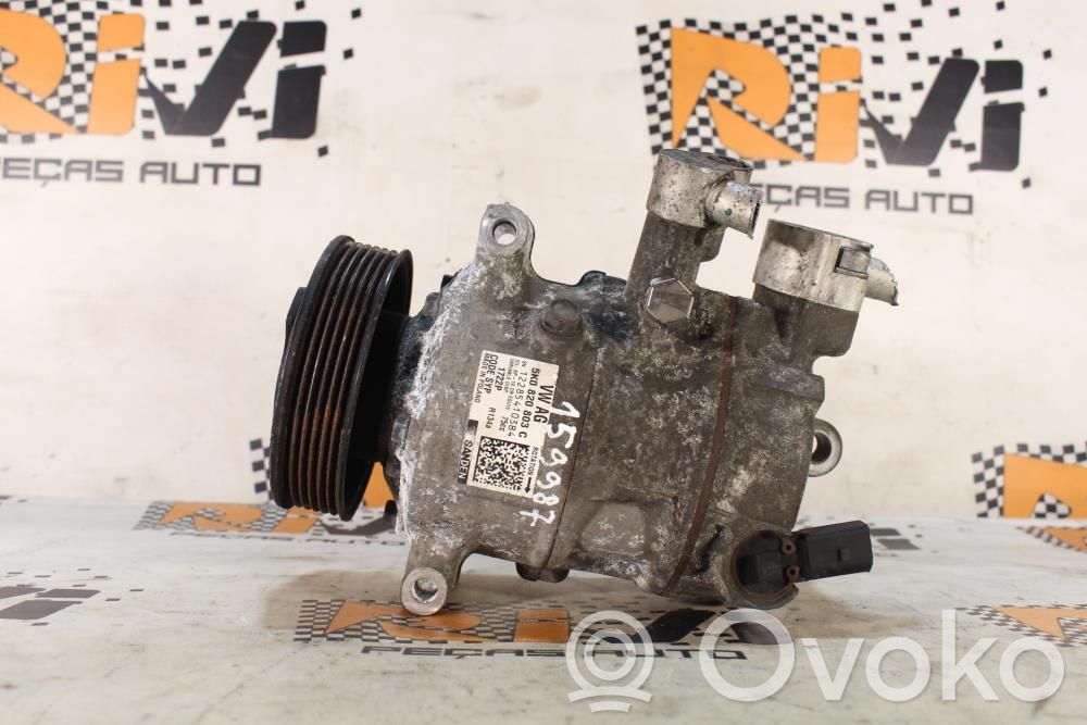 Air conditioning (A/C) compressor (pump)   5K0820803C,5K0820803C,AUDIA3,SEATLEON,SKODAOCTAVIA,TFSI,VOLKSWAGENGOLF